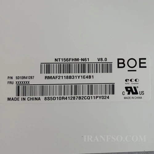 ال ای دی لپ تاپ 15.6 NT156FHM-N61_Grade A نازک مات 30 پین FHD_350x216x3.2mm