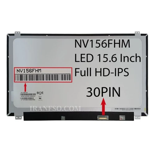 ال ای دی لپ تاپ 15.6 BOE NV156FHM نازک براق 30 پین Full HD-IPS