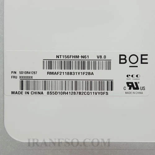 ال ای دی لپ تاپ 15.6 NT156FHM-N61 نازک 30 پین FHD_350x216x3.2mm