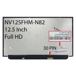 ال ای دی لپ تاپ 12.5 BOE NV125FHM-N82 نازک مات 30 پین Full HD-IPS بدون جا پیچ