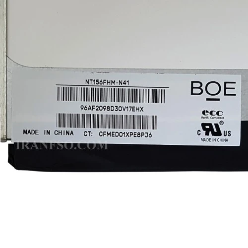 ال ای دی لپ تاپ 15.6 BOE NT156FHM-N41 نازک براق 30 پین Full HD ریفر 350x223x3.2mm