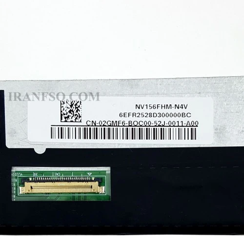 ال ای دی لپ تاپ 15.6 NV156FHM-N4V نازک مات 30 پین FHD-IPS بدون جاپیچ 350x215x5mm برد پشت LED سوکت از پایین