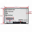 ال ای دی لپ تاپ 15.6 NV156FHM-N4V نازک مات 30 پین FHD-IPS بدون جاپیچ 350x215x5mm تک پیکسل برد پشت LED سوکت از پایین