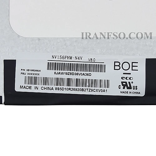ال ای دی لپ تاپ 15.6 NV156FHM-N4V نازک مات 30 پین FHD-IPS بدون جاپیچ 350x215x5mm تک پیکسل برد پشت LED سوکت از پایین