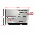 ال ای دی لپ تاپ 14.0 BOE NV140FHM-T02 نازک مات 40 پین FHD-EDP-Touch بدون جاپیچ-تک پیکسل 315x187x5.2mm برد پشت LED