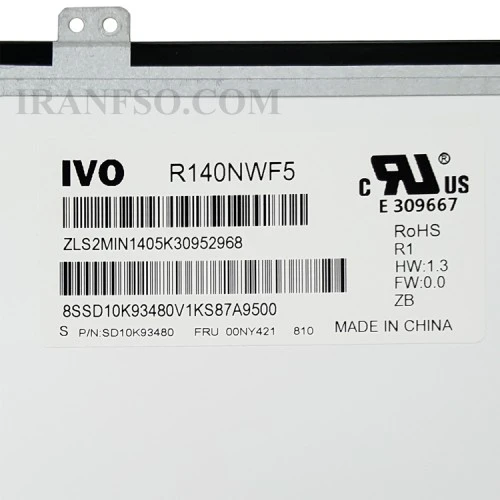 ال ای دی لپ تاپ 14.0 IVO R140NWF5 R1_Touch_Grade A نازک مات 40 پین ریز FHD-IPS-EDP