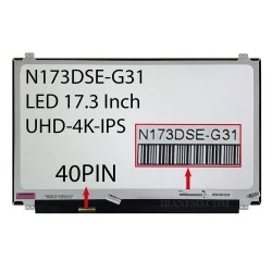 ال ای دی لپ تاپ اینولوکس 17.3 N173DSE-G31 نازک 40 پین UHD-4K-IPS