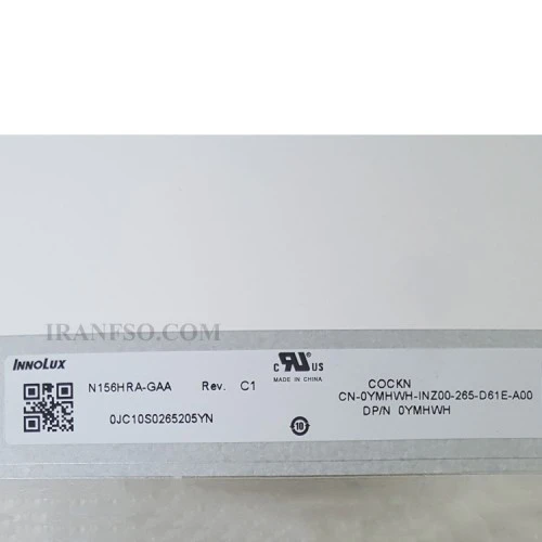 ال ای دی لپ تاپ 15.6 Innolux N156HRA-GAA_NEW نازک مات 40 پین FHD-IPS-EDP-144Hz بدون جاپیچ 350x216x3.2mm