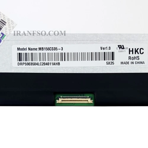 ال ای دی لپ تاپ 15.6 MB156CS05-3 نازک مات 30 پین FHD-IPS بدون جا پیچ 350x214x3mm_برد LED 24.5CM تک پیکسل