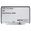 ال ای دی لپ تاپ 13.3 نازک مات 40 پین برای دل Vostro 3300 خط و خش ریز روی شیشه