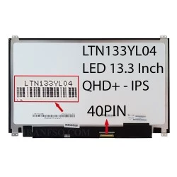 ال ای دی لپ تاپ سامسونگ 13.3 LTN133YL04 نازک براق 40 پین QHD-IPS U-D با جا پیچ