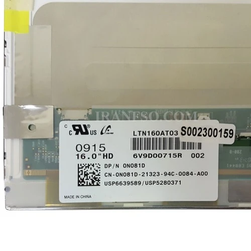 ال ای دی لپ تاپ سامسونگ 16.0 LTN160AT03 ضخیم 50 پین برای دل XPS 1640