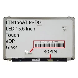 ال ای دی لپ تاپ سامسونگ 15.6 LTN156AT36-D01_Touch نازک براق 40 پین EDP به همراه Glass