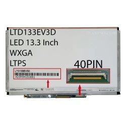 ال ای دی لپ تاپ توشیبا 13.3 LTD133EV3D نازک 40 پین LTPS
