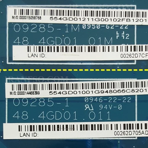 مادربرد لپ تاپ ایسر Aspire 5740_48-4GD01-01M_48-4GD01-011 بدون گرافیک