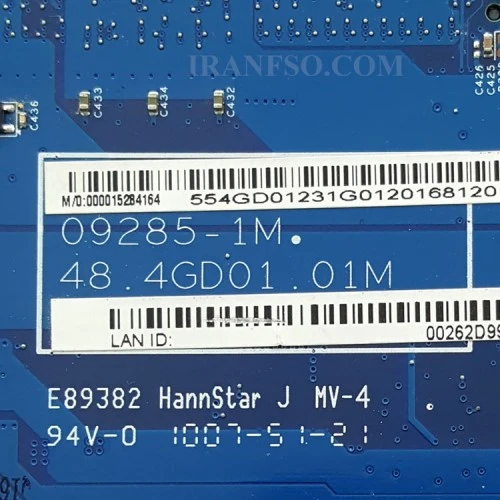 مادربرد لپ تاپ ایسر Aspire 5740_JV50_09285-1_48-4GD01-011_VGA-1GB گرافیک دار