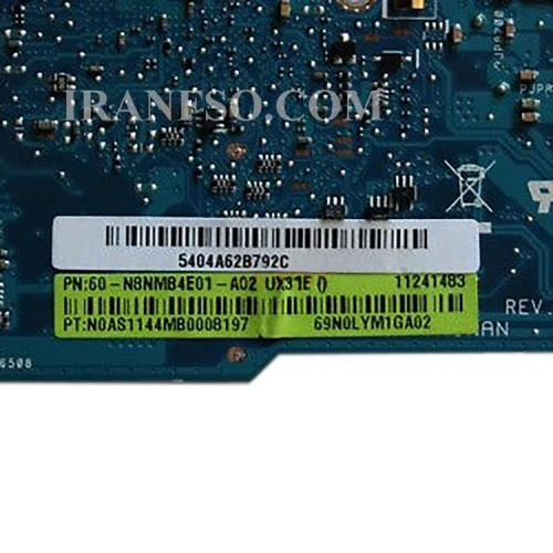 مادربرد لپ تاپ ایسوس UX31E CPU-I7-2 2GB بدون گرافیک