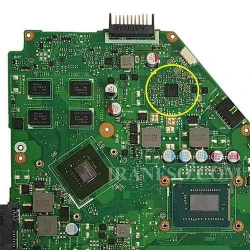 مادربرد لپ تاپ ایسوس X550CC CPU-I7 HM76 LED 40Pin 4GB-2GB گرافیک دار