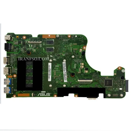 مادربرد لپ تاپ ایسوس X555DG-A555-K555_CPU-A6-7310_Rev 2.0 EDP 4GB-2GB گرافیک دار-CPU و Chip حرارت دیده