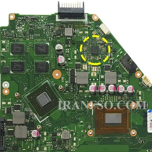مادربرد لپ تاپ ایسوس X550CC_CPU-I5-3_LED-40Pin 2GB-2GB گرافیک دار-مشابه X550EP