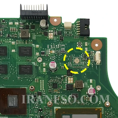 مادربرد لپ تاپ ایسوس X450LC CPU-I7-4_LED-EDP-30Pin_Ram-4GB_VGA-2GB گرافیک دار
