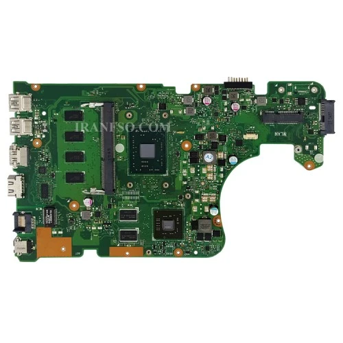 مادربرد لپ تاپ ایسوس Asus X555DG-A555-K555_CPU-E1-7010_Rev 2.0_EDP_Ram-4GB_VGA-1GB گرافیک دار