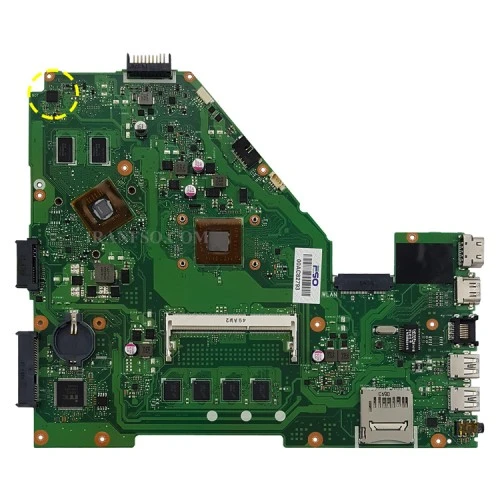 مادربرد لپ تاپ ایسوس X550WE-X550WAK_CPU-A4-6210_LED-40Pin_VGA-1GB گرافیک دار