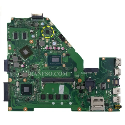 مادربرد لپ تاپ ایسوس X550CL-X550CC-P550C_CPU-I7-3537U_40Pin 4GB-1GB گرافیک دار-مشابه X550EP