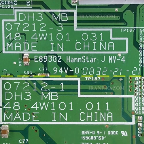 مادربرد لپ تاپ دل XPS 1530_DH3MB_07212-1_48-4W101-031_011 گرافیک دار