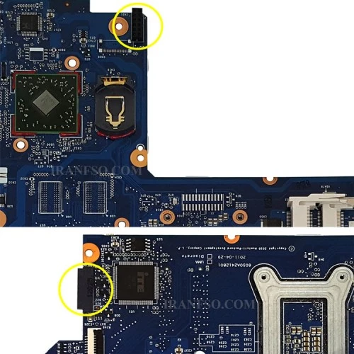 مادربرد لپ تاپ اچ پی Pavilion G6-1000 CPU-AMD_6050A2412801 بدون گرافیک