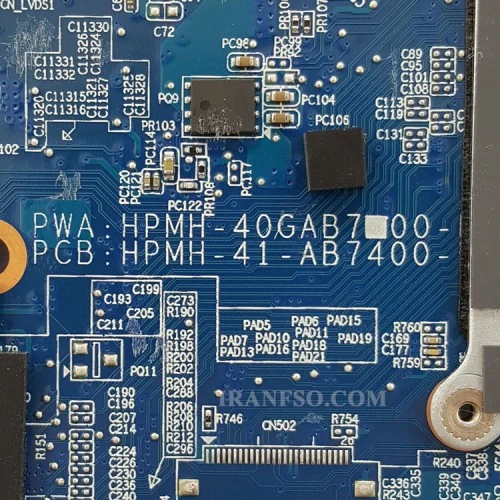مادربرد لپ تاپ اچ پی Pavilion DV6-6000_CPU-AMD_11A40-2_40GAB7-00_48-4RI02-021 بدون گرافیک-تعمیری