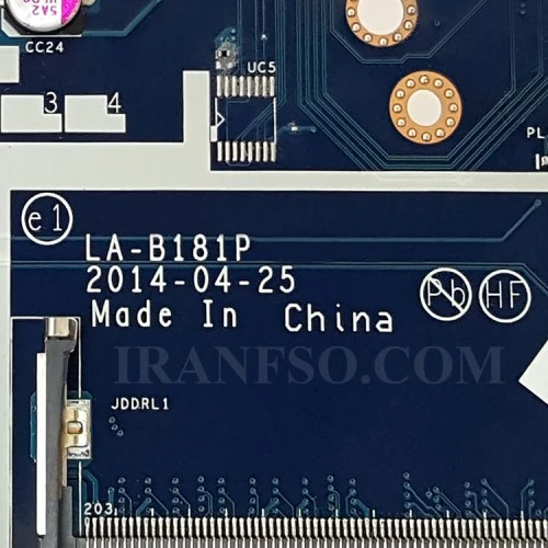 مادربرد لپ تاپ اچ پی ProBook 450-G2_CPU-I3-5_LA-B181P_LED-30Pin_VGA-2GB