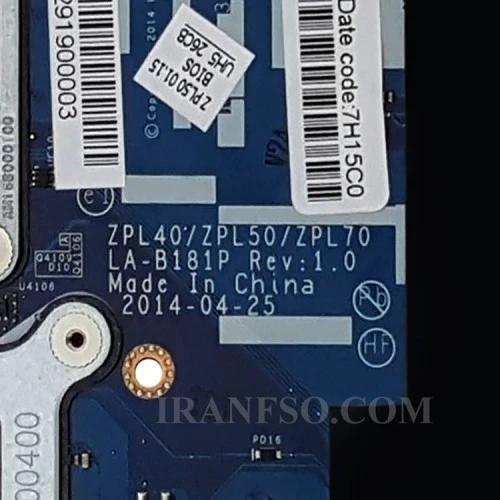 مادربرد لپ تاپ اچ پی Probook 450-G2_CPU-I3-4_LED-30Pin VGA-2GB گرافیک دار