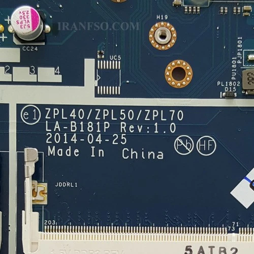 مادربرد لپ تاپ اچ پی ProBook 450-G2_CPU-I7-5_LA-B181P EDP-30Pin VGA-2GB گرافیک دار
