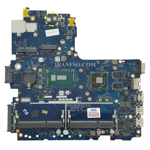 مادربرد لپ تاپ اچ پی ProBook 450-G2_CPU-I7-5_LA-B181P EDP-30Pin VGA-2GB گرافیک دار