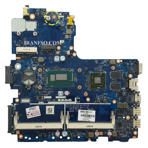 مادربرد لپ تاپ اچ پی ProBook 450-G2_CPU-I5-4_LA-B181P_EDP-30Pin_VGA-1GB گرافیک دار