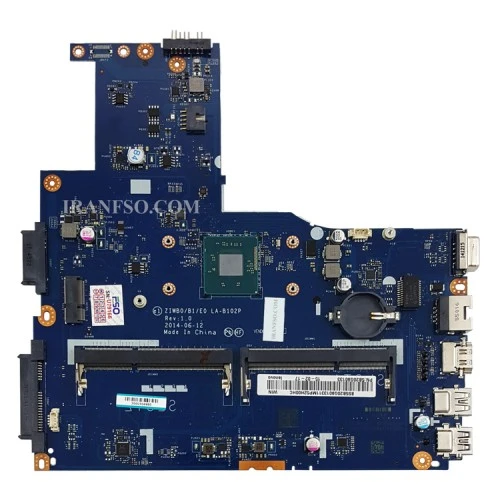 مادربرد لپ تاپ لنوو IdeaPad B50-30 CPU-Celeron_ZIWB0-B1-E0_LA-B102P گرافیک اینتلی-اسلات رم خراب
