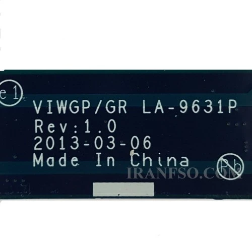 مادربرد لپ تاپ لنوو IdeaPad G500 HM77_VIWGP-GR_LA-9631P VGA-2GB گرافیگ دار-تعمیری