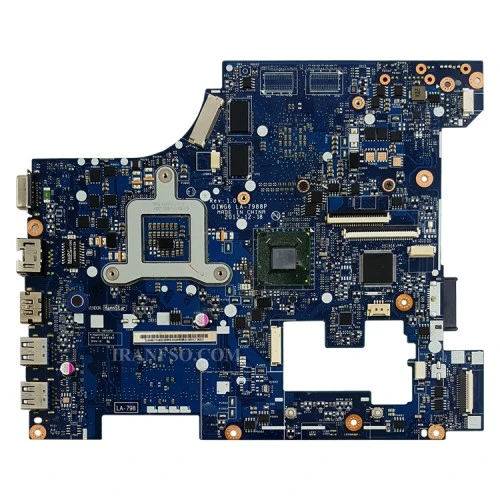 مادربرد لپ تاپ لنوو IdeaPad G580 HM76_QIWG5_G6_G9_LA-7981P_LA-7988P_VGA-1GB گرافیک دار-تعمیری