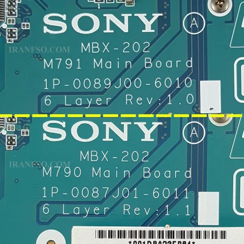 مادربرد لپ تاپ سونی VGN-NS_MBX-202 بدون گرافیک