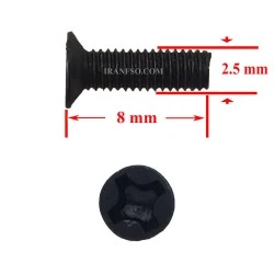 پیچ M2.5x8 سرتخت پک 10 عددی