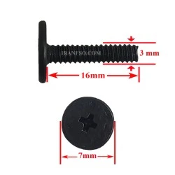 پیچ هارد M3x16 گل بزرگ 7mm پک 10 عددی