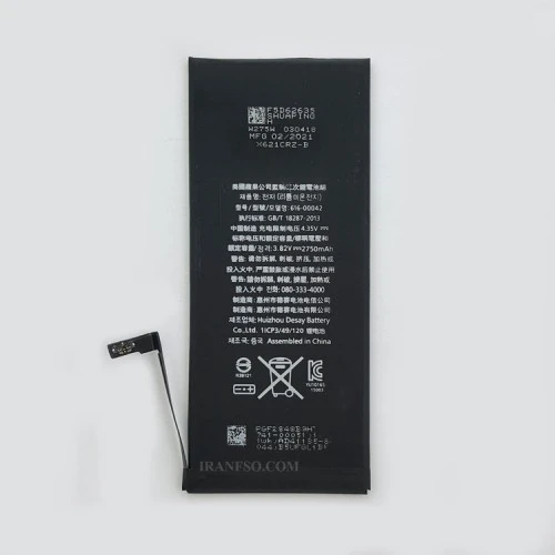 باتری موبایل اپل Iphone 6S Plus_820-00143-04 شش ماه گارانتی-2750 میلی آمپر ساعت