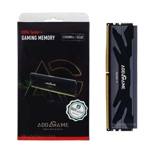 رم کامپیوتر 8 گیگ Addlink DDR4-3200 MHZ به همراه هیت سینک-گارانتی آواژنگ