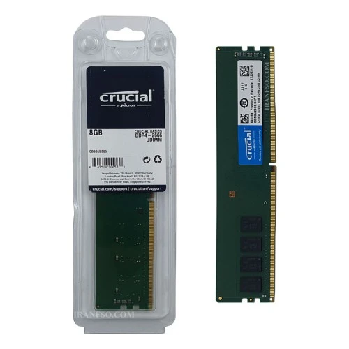 رم کامپیوتر 8 گیگ Crucial DDR4-2666 MHZ گارانتی آواژنگ