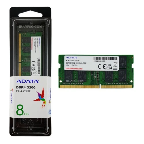 رم لپ تاپ 8 گیگ Adata DDR4-3200 MHZ 1.2V گارانتی آونگ