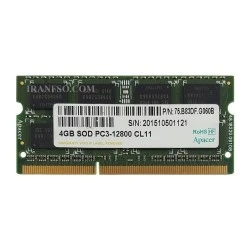 رم لپ تاپ 4 گیگ Apacer DDR3-1600-12800 MHz 1.5V شش ماه گارانتی