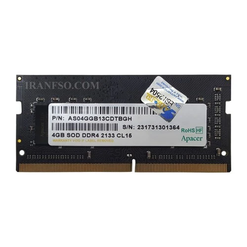 رم لپ تاپ 4 گیگ Apacer DDR4-2133 MHZ 1.2V