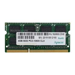 رم لپ تاپ 4 گیگ Apacer DDR3-1333-10600 MHz 1.5V شش ماه گارانتی
