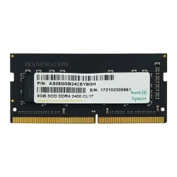 رم لپ تاپ 8 گیگ Apacer DDR4-2400 MHZ 1.2V یک سال گارانتی